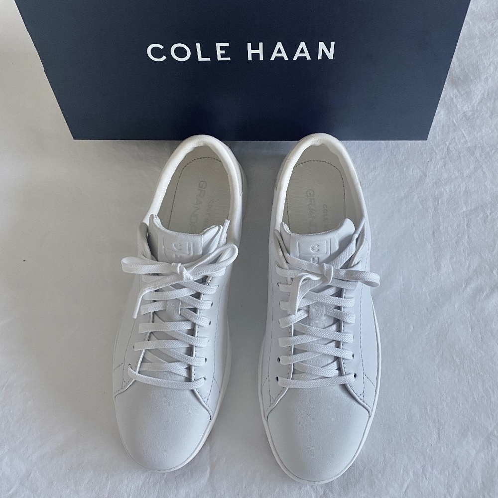 Cole Hahn White Leather Sneakers